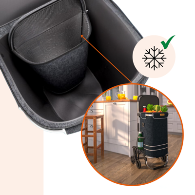 Nakupovalna torba na kolesih za stopnice