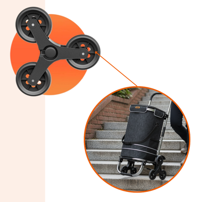 Nakupovalna torba na kolesih za stopnice