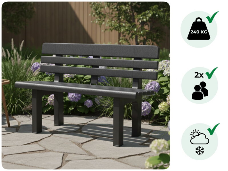 Zahradní lavice plastová