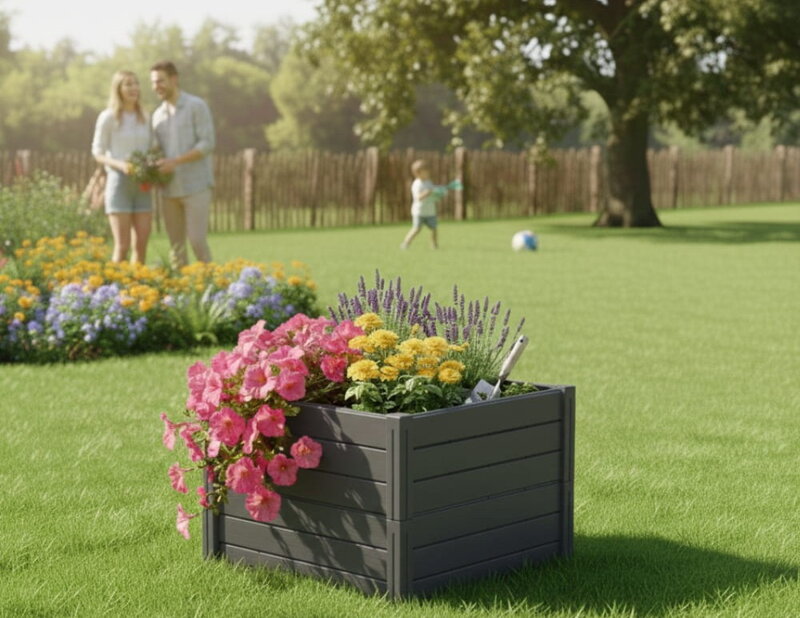 Dvignjena greda kvadrat BASE PLANT