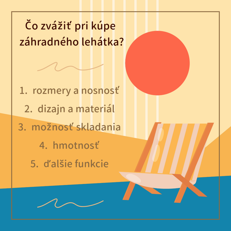 Čo zvážiť pri kúpe lehátka