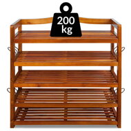 Regal za čevlje RUSTIC, 5 polic, 75x26x82cm, naravno rjav