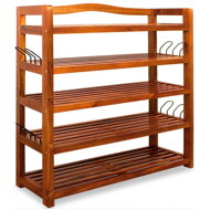 Regal za čevlje RUSTIC, 5 polic, 75x26x82cm, naravno rjav