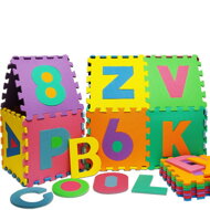 Penasta podloga za otroke PUZZLE, 86 kosov, večbarvna