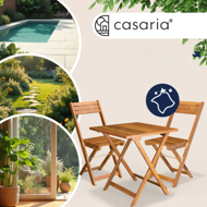 Balkonsko pohištvo VITEK, 1+2, naravno rjava