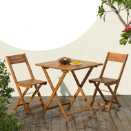 Balkonsko pohištvo VITEK, 1+2, naravno rjava