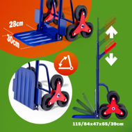 Transportni voziček za stopnice CART, max. 200kg, modra