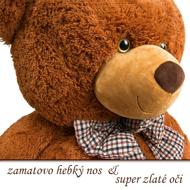 Veliki plišasti medved BENY, 100cm, rjav