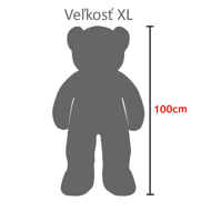 Veliki plišasti medved BENY, 100cm, rjav