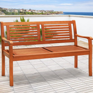 Vrtna klop MANUELA, 120x60x90cm, naravno rjava