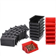 Viseči organizator za delavnico ORDER, 30 škatel, 64x2x38 cm, rdeča/črna