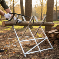 Kozolec za žaganje lesa ALBERT, 83x81x88cm, srebrn