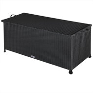 Poliratan škatla za shranjevanje RICCO, 122x56x61 cm, črna