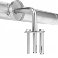 Ročaj iz nerjavnega jekla CHROME, 4,2×100cm, srebrna