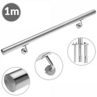 Ročaj iz nerjavnega jekla CHROME, 4,2×100cm, srebrna