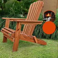 Vrtni ležalnik ADIRONDACK, zložljiv, 69 x 84 x 94 cm, naravno rjava
