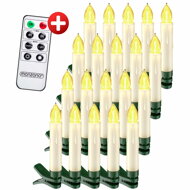 Svečke za božično drevo CANDLE, 20 kosov, 10,5cm, toplo bela