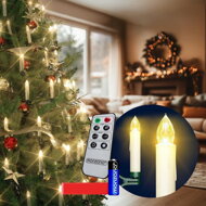 Svečke za božično drevo CANDLE, 20 kosov, 10,5cm, toplo bela