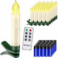 Svečke za božično drevo CANDLE, 20 kosov, 10,5cm, toplo bela