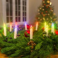 Svečke za božično drevo CANDLE, 20 kosov, 10,5cm, večbarvne