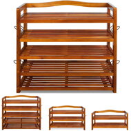 Regal za čevlje RUSTIC, 5 polic, 85x26x82cm, naravno rjav