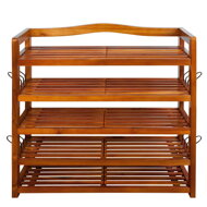 Regal za čevlje RUSTIC, 5 polic, 85x26x82cm, naravno rjav