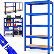 Regal za težke obremenitve HEAVY, maks. 875kg, 90x40x180cm, moder