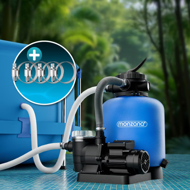Peščena filtracija za bazen AQUA s predfiltrom, 13 200 l/h, modra