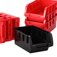 Viseči organizator za delavnico ORDERBOX s 28 škatlami in držali za orodje, 64x2x38 cm, rdeča/črna