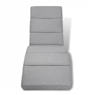 Ležalnik LONDON, 186×55×89cm, siva