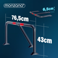 Parkirna zapora ANTONIA, 80x47x44cm, siva