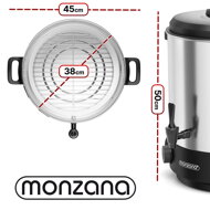 Grelnik za čaj/vino/punč DION, 28l, srebrn