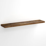 Stenska polica FIGO + konzola, 110cm, temni hrast
