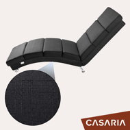 Ležalnik LONDON, 186×55×89cm, antracitna