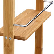 Stenska polica za kopalnico BAMBOO, 28,5x10x70cm, 3 police, rjava