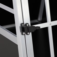 Transportni boks za psa BRUNO, 89x70x51cm, srebrna/črna