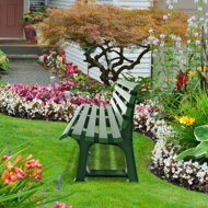 Vrtna klop ORCHIDEA, 145x49x74cm, zelena