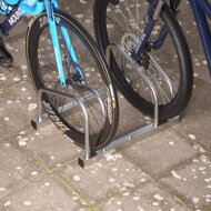 Stojalo za 2 kolesi BIKE, 48x32x27cm, srebrn