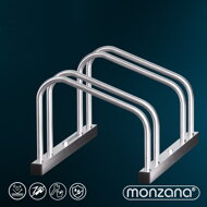 Stojalo za 2 kolesi BIKE, 48x32x27cm, srebrn