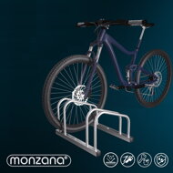 Stojalo za 2 kolesi BIKE, 48x32x27cm, srebrn