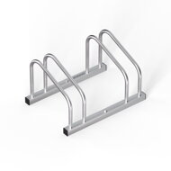 Stojalo za 2 kolesi BIKE, 48x32x27cm, srebrn