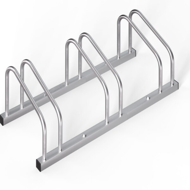 Stojalo za 3 kolesa BIKE, 84x32x27cm, srebrn