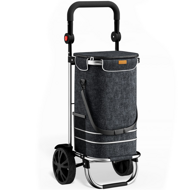 Nakupovalna torba na kolesih EASY, 50l, črna