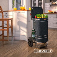 Nakupovalna torba na kolesih EASY, 50l, črna