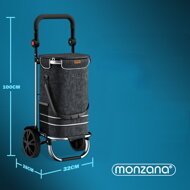 Nakupovalna torba na kolesih EASY, 50l, črna