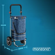 Nakupovalna torba na kolesih EASY, 50l, modra
