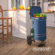 Nakupovalna torba na kolesih EASY, 50l, modra
