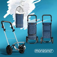 Nakupovalna torba na kolesih EASY, 50l, modra