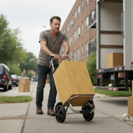 Nakupovalna torba na kolesih EASY, 50l, modra