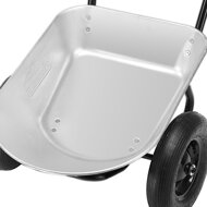 Samokolnica DAMO, pocinkana, maks. kapaciteta 100l/150kg, srebrna/črna